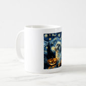 Cute Shih Tzu Dog Halloween Jack O Lantern Pumpkin Kaffeetasse (Vorderseite Links)