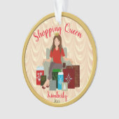 Cute Shopping Queen Acrylic Ornament (Vorderseite)