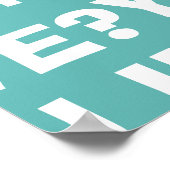 Cute Shy Devil in LOVE Poster (Ecke)