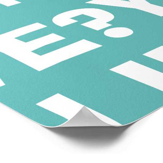 Cute Shy Devil in LOVE Poster (Ecke)