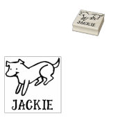Cute Signature Stamp for Dog Lovers Gummistempel (Stempel)