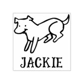 Cute Signature Stamp for Dog Lovers Gummistempel (Prägung)