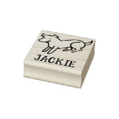 Cute Signature Stamp for Dog Lovers Gummistempel (Stempel)