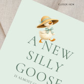Cute Silly Goose Gender Neutral Baby Shower Einladung