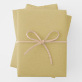 Cute simple butter yellow chambray effect geschenkpapier set (Beispiel)