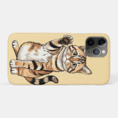 Cute simple design men cat lover Case-Mate iPhone hülle (Rückseite (Horizontal))