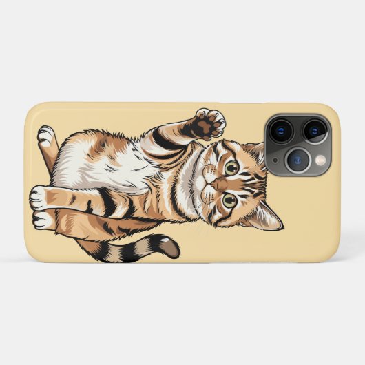 Cute simple design men cat lover Case-Mate iPhone hülle (Rückseite (Horizontal))