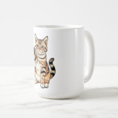 Cute simple design men cat lover kaffeetasse (VorderseiteRechts)