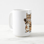 Cute simple design men cat lover kaffeetasse (Vorderseite Links)