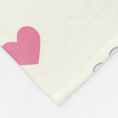Cute Simple Heart Pattern Fleecedecke (Ecke)
