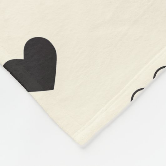 Cute Simple Heart Pattern Fleecedecke (Ecke)