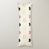 Cute Simple Heart Pattern Seitenschläferkissen (Rückseite (Vertikal))