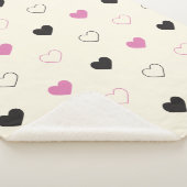 Cute Simple Heart Pattern Sherpadecke (3/4)