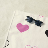 Cute Simple Heart Pattern Strandtuch (Beispiel)