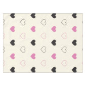 Cute Simple Heart Pattern Tischdecke (Vorderseite (Horizontal))