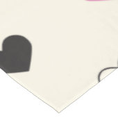 Cute Simple Heart Pattern Tischdecke (Schrägansicht)