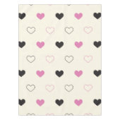 Cute Simple Heart Pattern Tischdecke (Vorderseite)