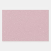 Cute simple pink and white dots baby shower geschenkpapier set (Vorderseite)