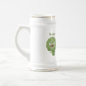 Cute singing artichokes vegetable cartoon bierglas (Links)