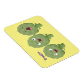 Cute singing artichokes vegetable cartoon magnet (Rechte Seite)