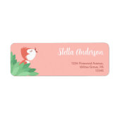 Cute Singing Bird Chick Return Address Label (Vorne)