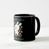 Cute Singing Bunny Spring Mug Tasse (VorderseiteRechts)