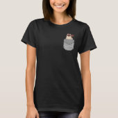 Cute Sitting Ragdoll Cat In Pocket T-Shirt (Vorderseite)