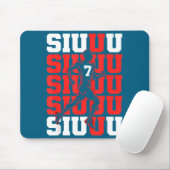 Cute Siuuuu Fan Soccer Lovers Soccer s Player Mousepad (Mit Mouse)