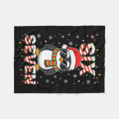 Cute Six Seven 67 Penguin Kids Christmas Holiday  Fleecedecke (Vorderseite (Horizontal))