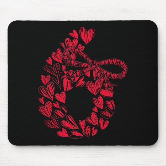 Cute Six Seven Love 67 Hearts Couple Number 6 Comf Mousepad (Vorne)