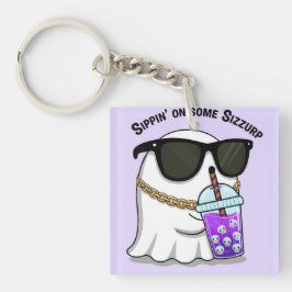 Cute Sizzurp Ghost Keychain – Funny Kawaii Ghost C Schlüsselanhänger