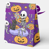 Cute Skeleton Fun For Halloween Geschenkschachtel (Rückseite)