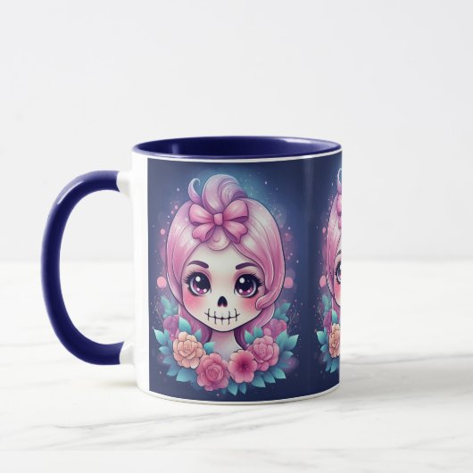 Cute Skull Mug Tasse (Links)