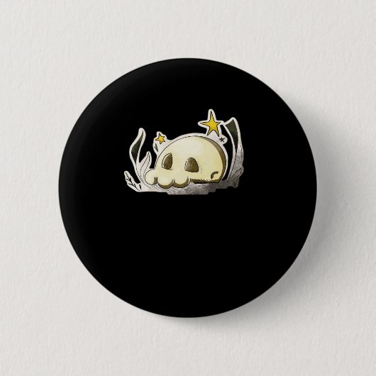 Cute Skull Oversized Button (Vorderseite)