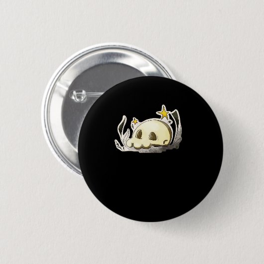 Cute Skull Oversized Button (Vorne & Hinten)