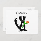Cute Skunk - I’m Sorry Postkarte (Vorne/Hinten)