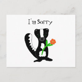Cute Skunk - I’m Sorry Postkarte