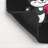 Cute Skunk In Love Couple Heart _ Valentines Day Mousepad (Ecke)