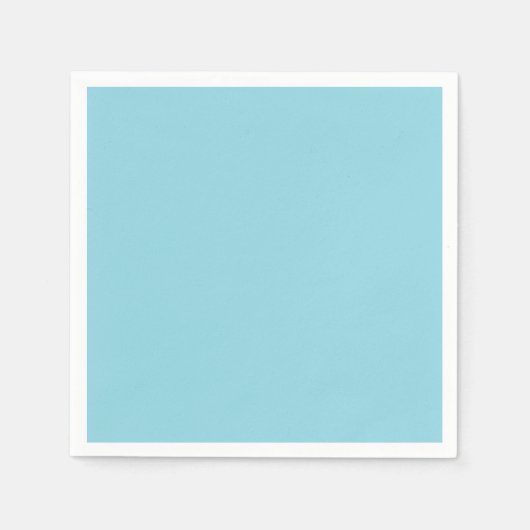 Cute Sky Blue Solid Napkins Serviette (Vorderseite)