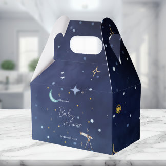 Cute Sky Moon & Stars Celestial Baby Shower  Geschenkschachtel