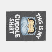 Cute Sleeng Bee This Is My Cuddle Fleecedecke (Vorderseite (Horizontal))
