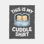 Cute Sleeng Bee This Is My Cuddle  Fleecedecke (Vorderseite)