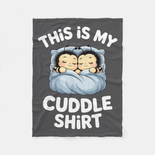 Cute Sleeng Bee This Is My Cuddle Fleecedecke (Vorderseite)