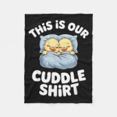 Cute Sleeng Ducks This Is Our Cuddle  Fleecedecke (Vorderseite)
