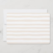 Cute Sleeping Baby Doe Baby Shower Einladung (Rückseite)