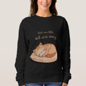 Cute Sleeping Cat Shirt – Relaxing New Year Gift  (Vorderseite)