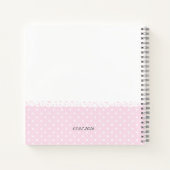 Cute Sleeping Doe Baby Shower Guest Book Notizblock (Rückseite)