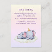 Cute Sleeping Elephant Baby Shower Enclosure Card Begleitkarte (Vorderseite)