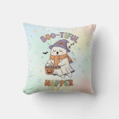 Cute Sleeping Halloween Witch Napper Ghost Kissen (Vorderseite)