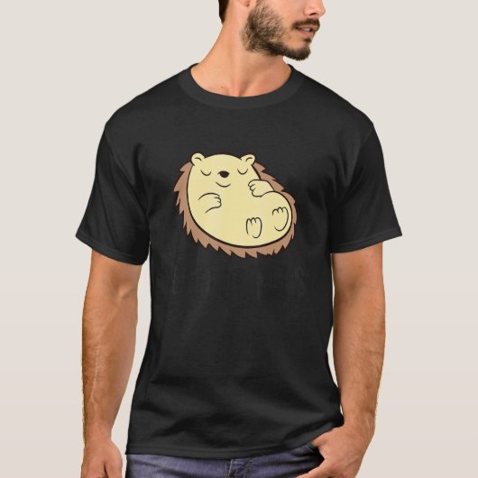 Cute Sleeping Hedgehog Good At Naps Hedgehog T-Shirt (Vorderseite)